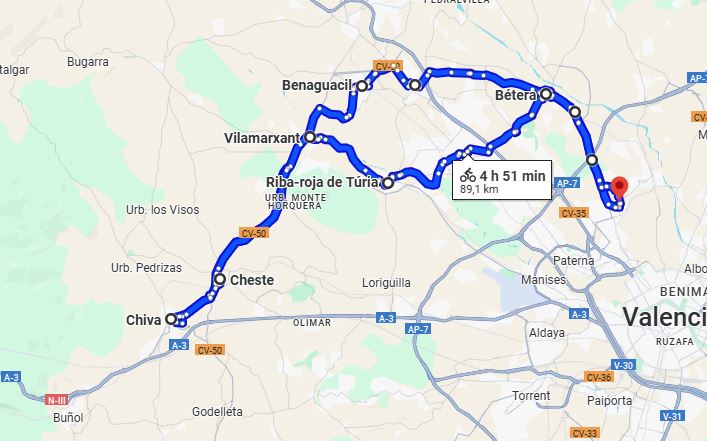 MAPA RUTA CHIVA